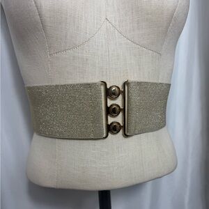 Ro Rox Women's Belt vintage gold Polyester with Elastane Braided Belt Large